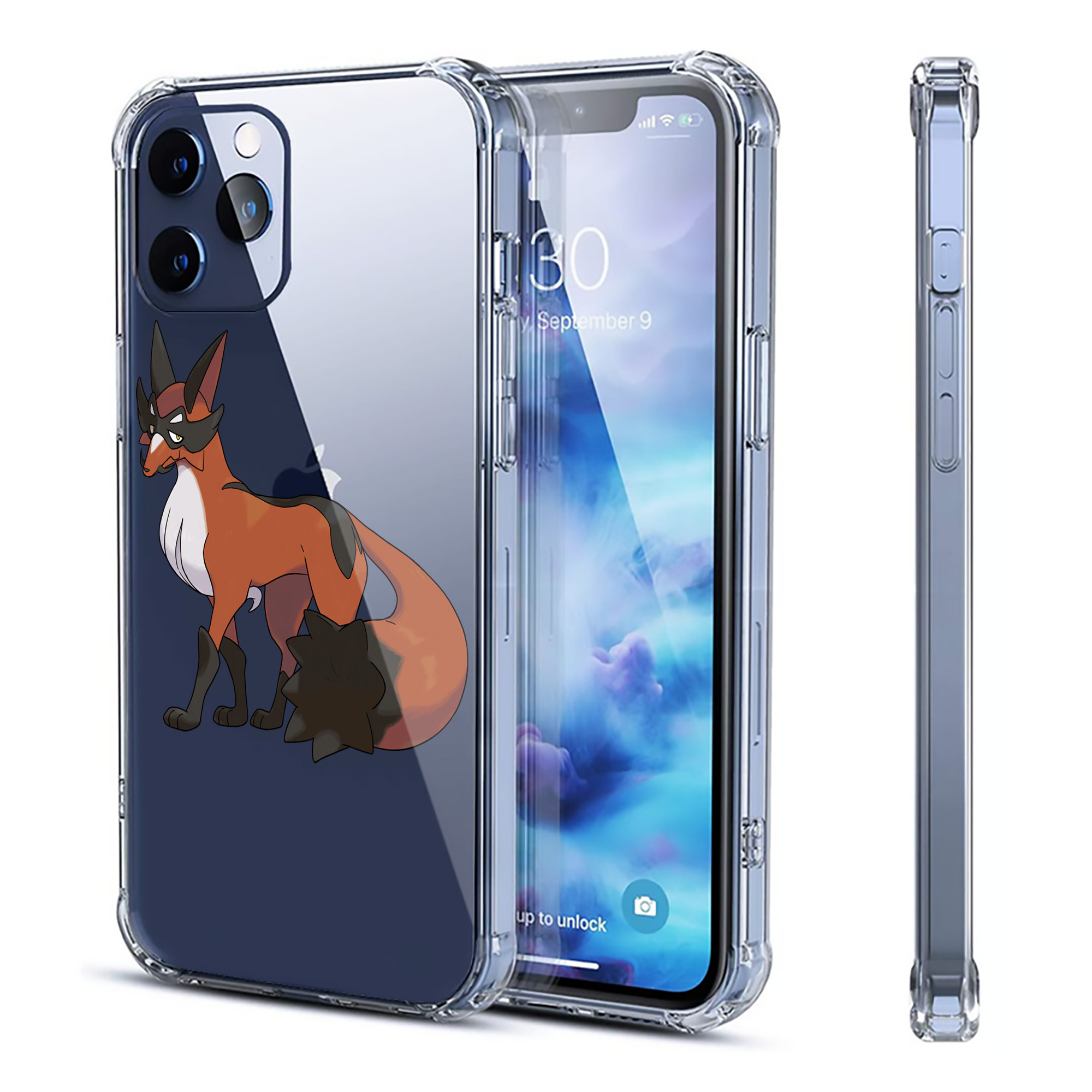 （画像用） ポケットモンスター Pokémon 【iPhone 12シリーズ対応】透明スマホケース（クリアソフトケース）